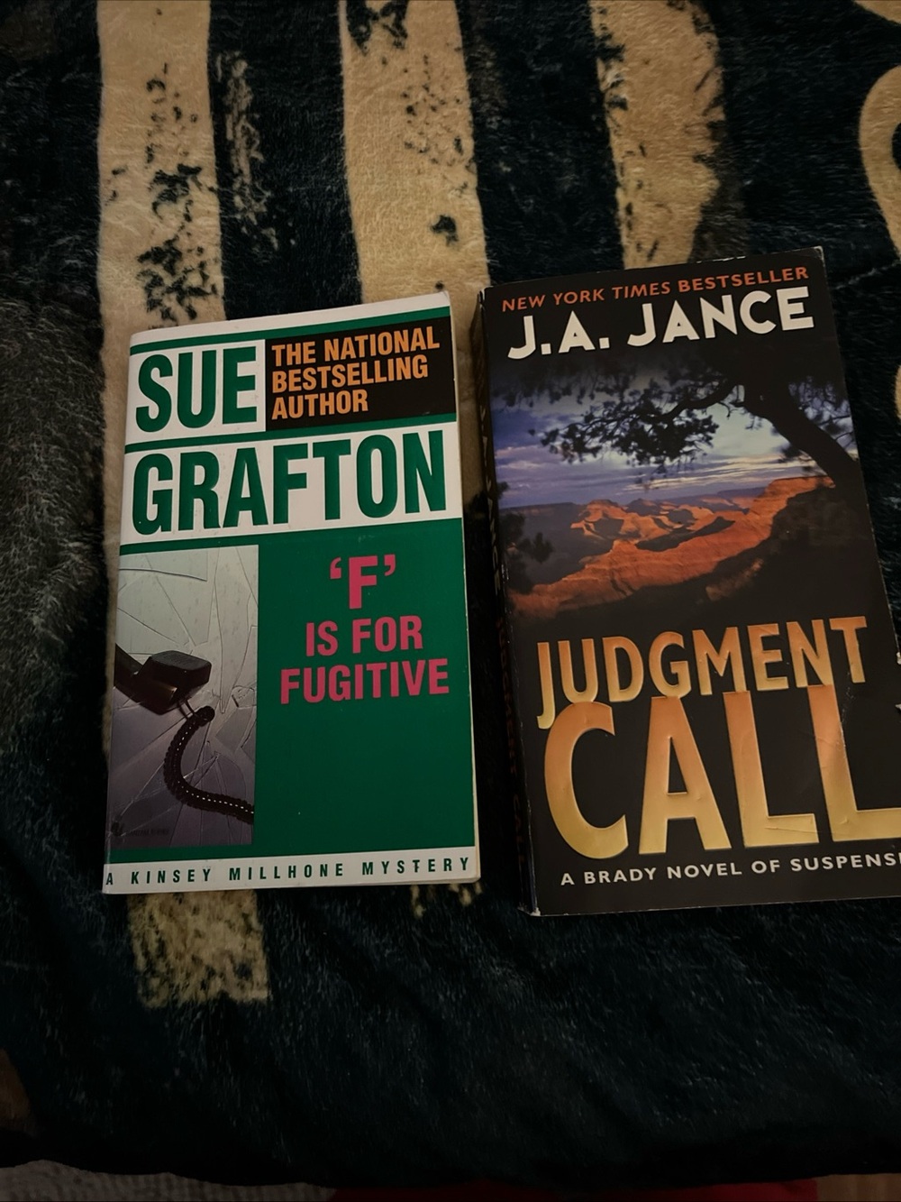 'F' Is for Fugitive - Green Paperback Mystery Novel